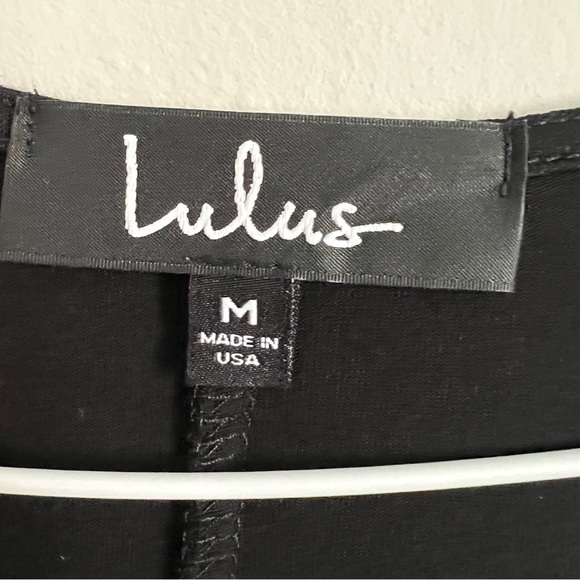 Lulus In Full Swing Black Three-Quarter Sleeve Swing Dress Medium - Picture 5 of 12